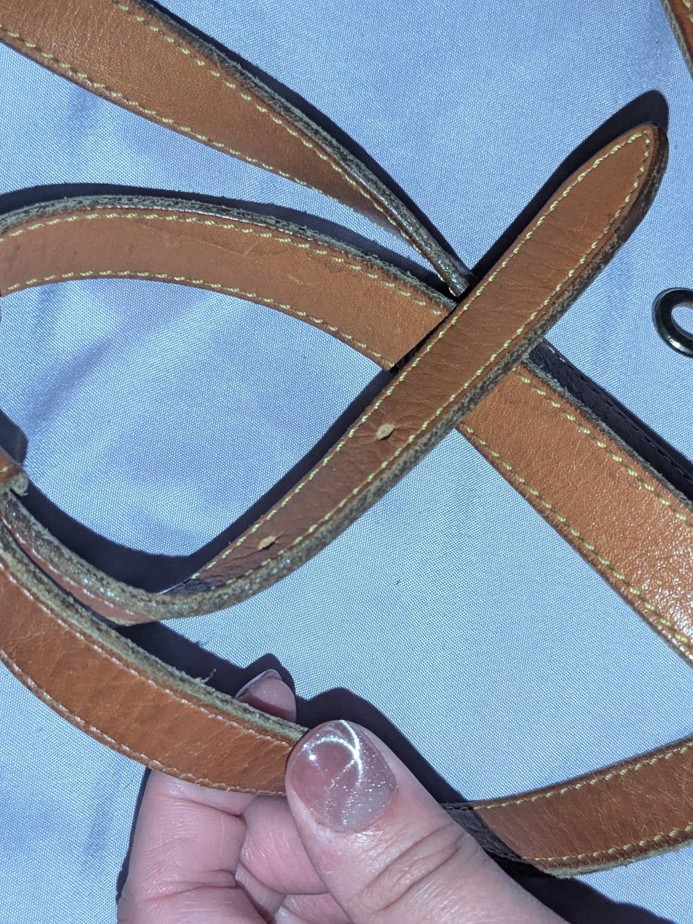 Dooney & Bourke Classic Tan Pebbled Leather Crossbody Bag - Picture 6 of 10
